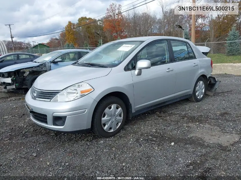 3N1BC11E69L500215 2009 Nissan Versa 1.8S