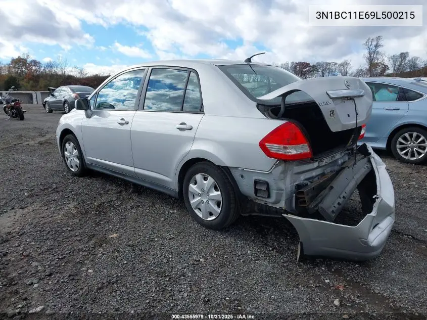 3N1BC11E69L500215 2009 Nissan Versa 1.8S