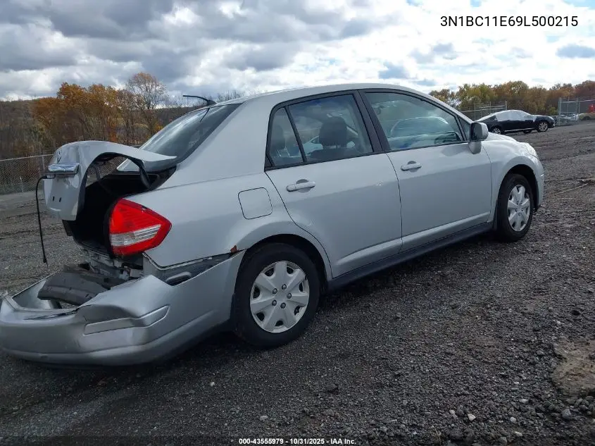 3N1BC11E69L500215 2009 Nissan Versa 1.8S