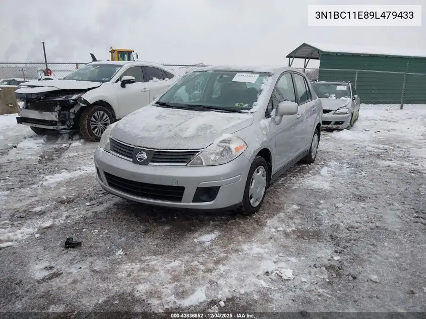 3N1BC11E89L479433 2009 Nissan Versa 1.8S