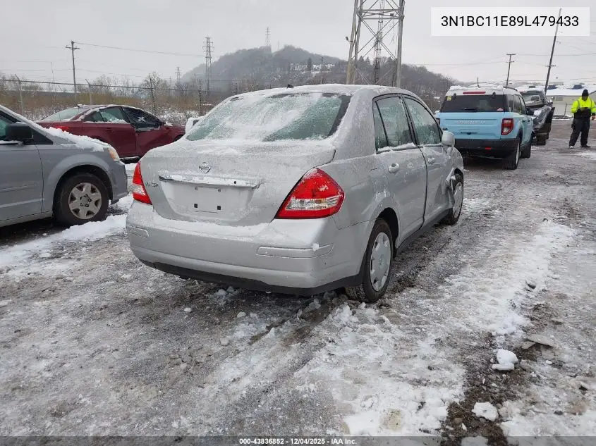 3N1BC11E89L479433 2009 Nissan Versa 1.8S