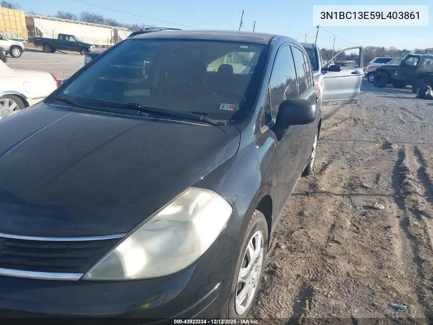 3N1BC13E59L403861 2009 Nissan Versa 1.8S