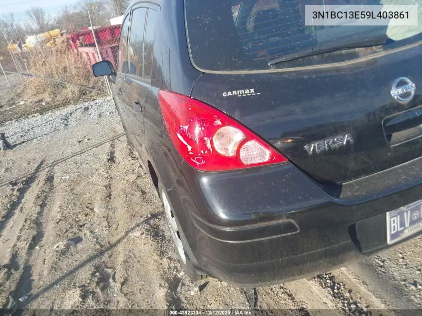 3N1BC13E59L403861 2009 Nissan Versa 1.8S