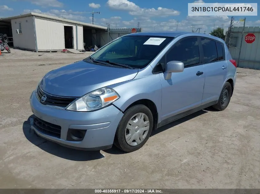 2010 Nissan Versa 1.8 S VIN: 3N1BC1CP0AL441746 Lot: 40355917