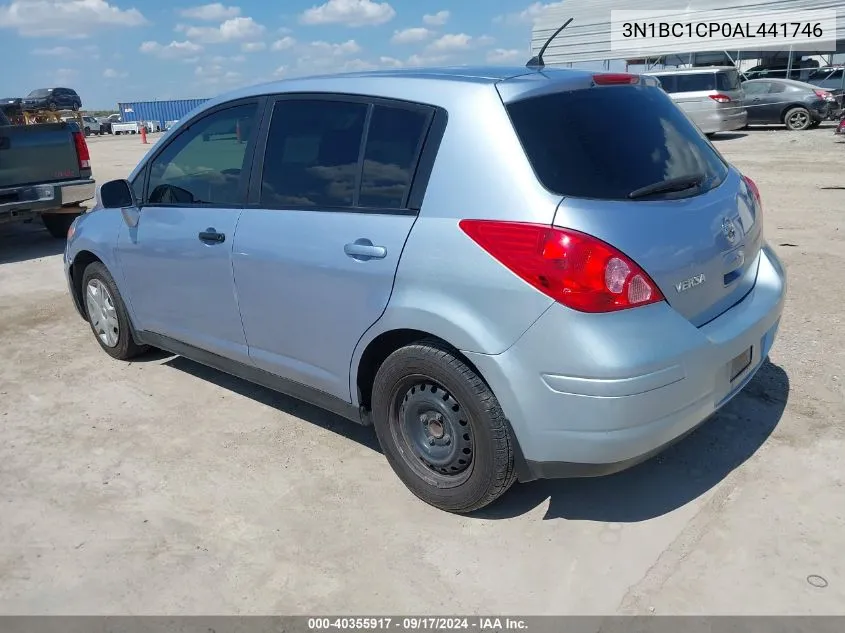 2010 Nissan Versa 1.8 S VIN: 3N1BC1CP0AL441746 Lot: 40355917