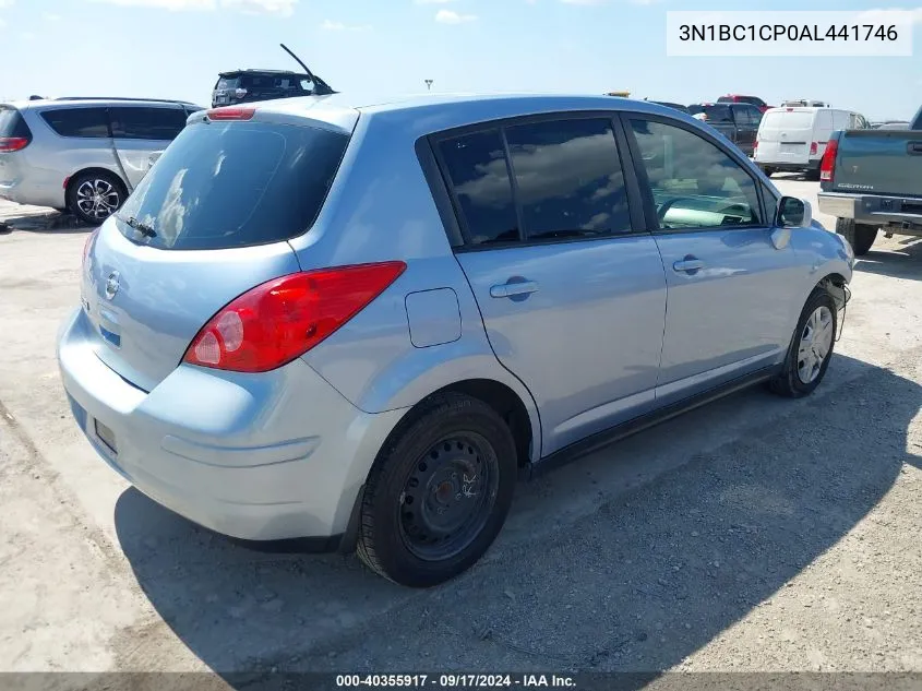 2010 Nissan Versa 1.8 S VIN: 3N1BC1CP0AL441746 Lot: 40355917