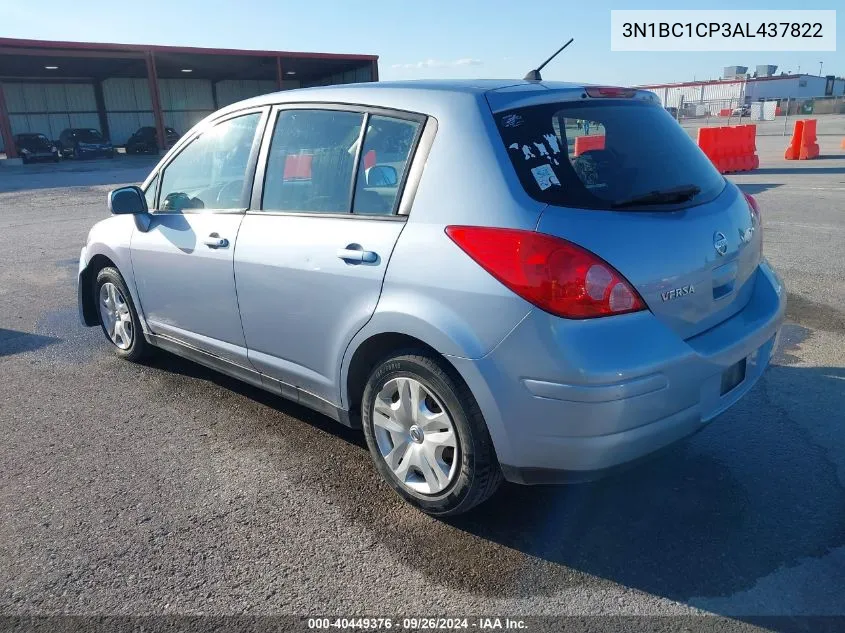 2010 Nissan Versa 1.8 S VIN: 3N1BC1CP3AL437822 Lot: 40449376