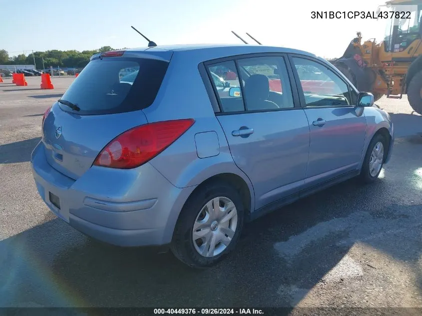 2010 Nissan Versa 1.8 S VIN: 3N1BC1CP3AL437822 Lot: 40449376