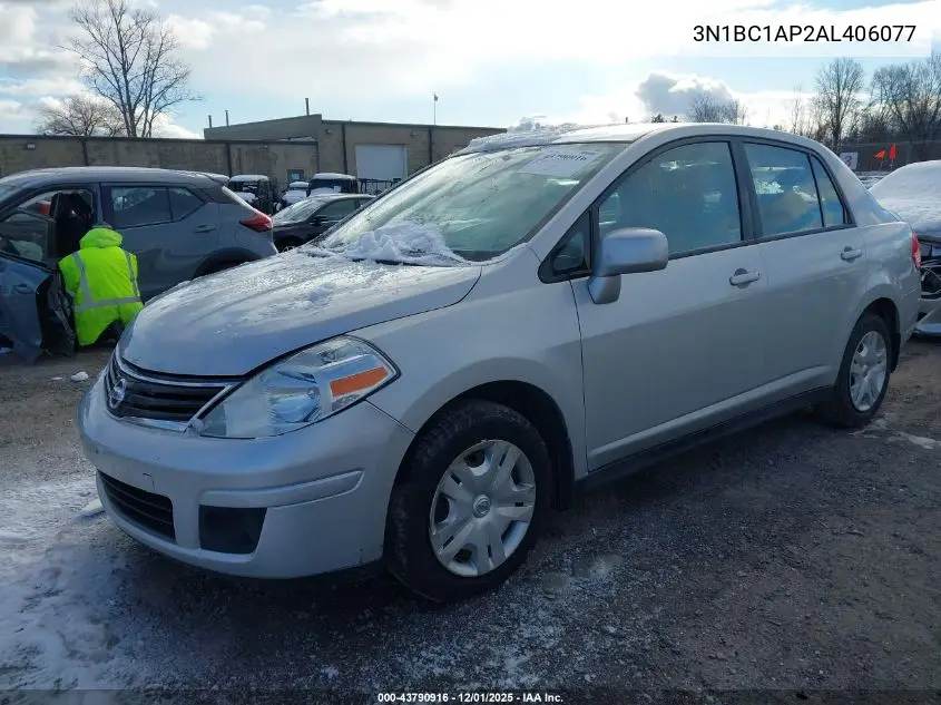 3N1BC1AP2AL406077 2010 Nissan Versa 1.8S