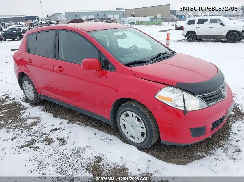 3N1BC1CP6BL372708 2011 Nissan Versa S/Sl