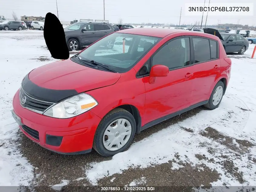 3N1BC1CP6BL372708 2011 Nissan Versa S/Sl