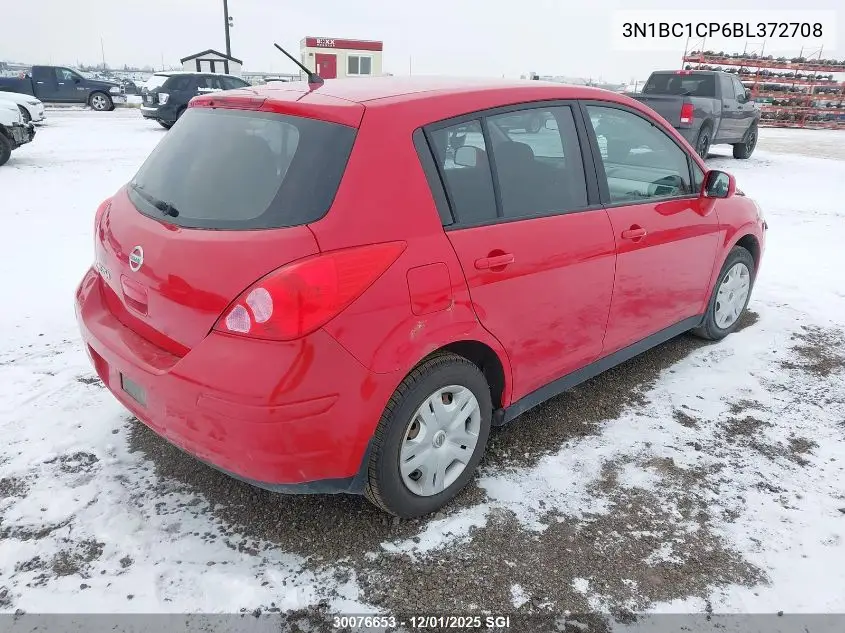 3N1BC1CP6BL372708 2011 Nissan Versa S/Sl