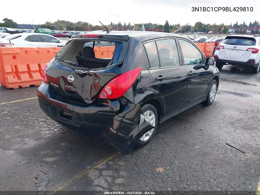 3N1BC1CP9BL429810 2011 Nissan Versa 1.8S