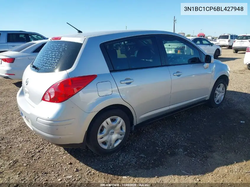 3N1BC1CP6BL427948 2011 Nissan Versa 1.8S