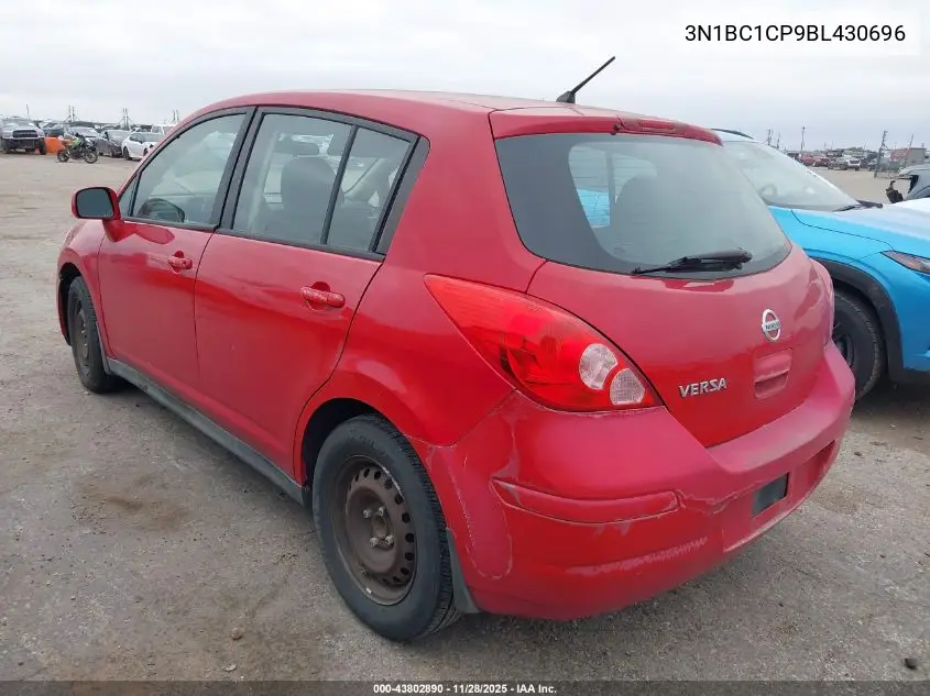 3N1BC1CP9BL430696 2011 Nissan Versa 1.8S
