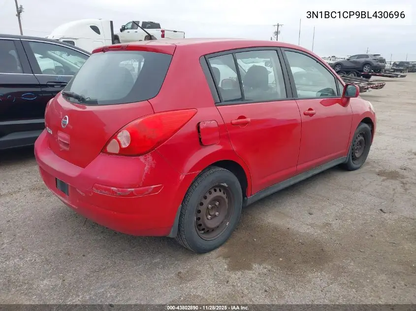 3N1BC1CP9BL430696 2011 Nissan Versa 1.8S