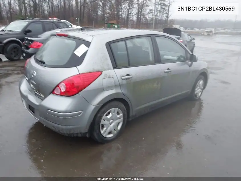 3N1BC1CP2BL430569 2011 Nissan Versa 1.8S