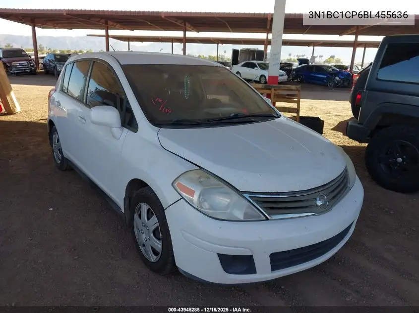 3N1BC1CP6BL455636 2011 Nissan Versa 1.8S