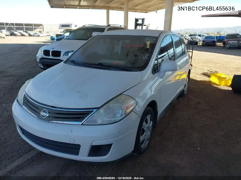 3N1BC1CP6BL455636 2011 Nissan Versa 1.8S