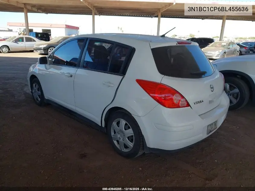 3N1BC1CP6BL455636 2011 Nissan Versa 1.8S