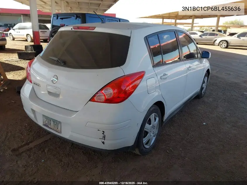 3N1BC1CP6BL455636 2011 Nissan Versa 1.8S