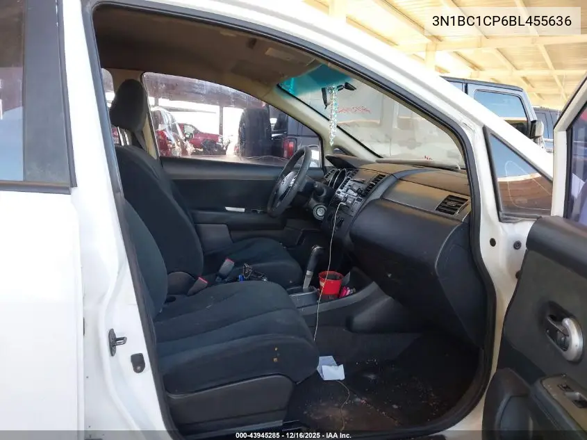 3N1BC1CP6BL455636 2011 Nissan Versa 1.8S