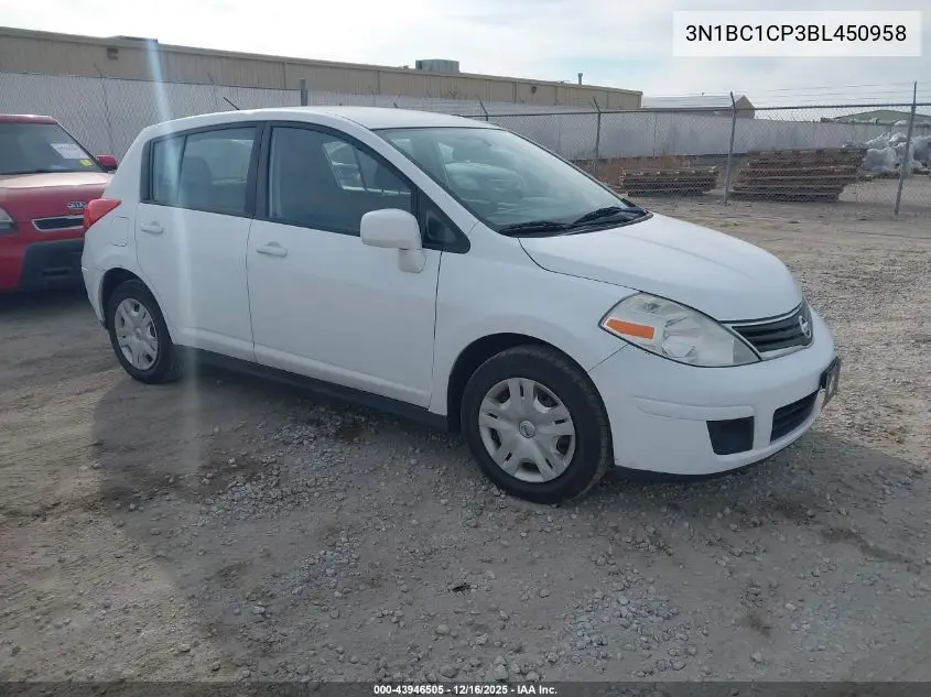 3N1BC1CP3BL450958 2011 Nissan Versa 1.8S