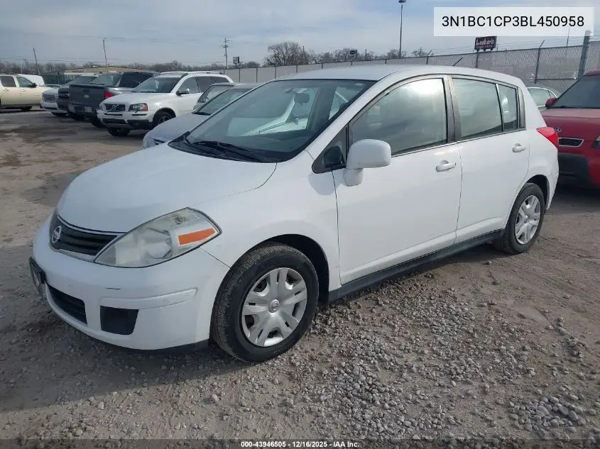 3N1BC1CP3BL450958 2011 Nissan Versa 1.8S