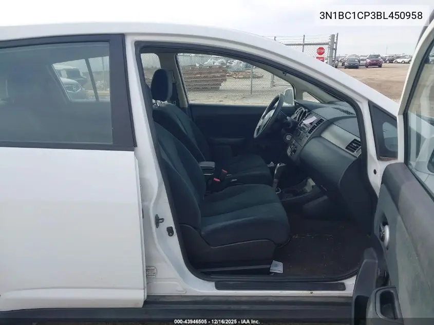 3N1BC1CP3BL450958 2011 Nissan Versa 1.8S