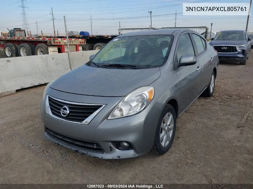 3N1CN7APXCL805761 2012 Nissan Versa 1.6 Sl