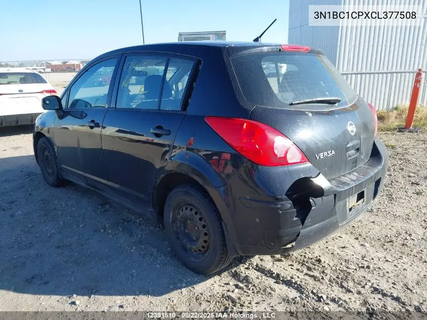 3N1BC1CPXCL377508 2012 Nissan Versa S/Sl