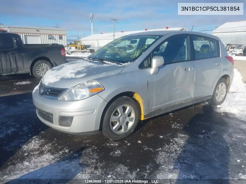 3N1BC1CP5CL381854 2012 Nissan Versa
