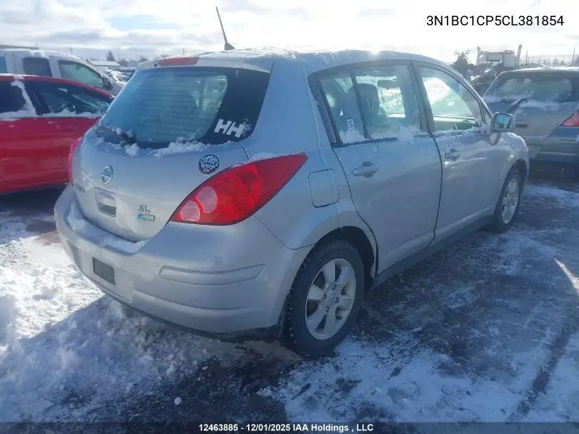 3N1BC1CP5CL381854 2012 Nissan Versa