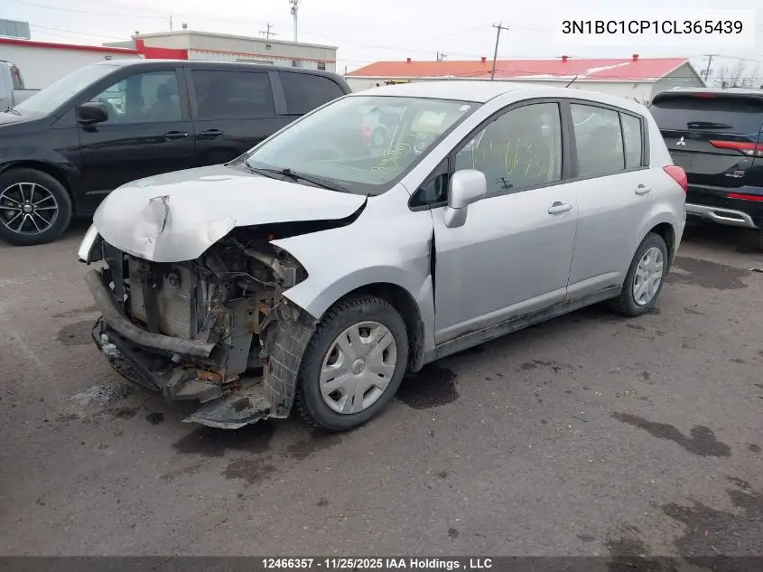 3N1BC1CP1CL365439 2012 Nissan Versa