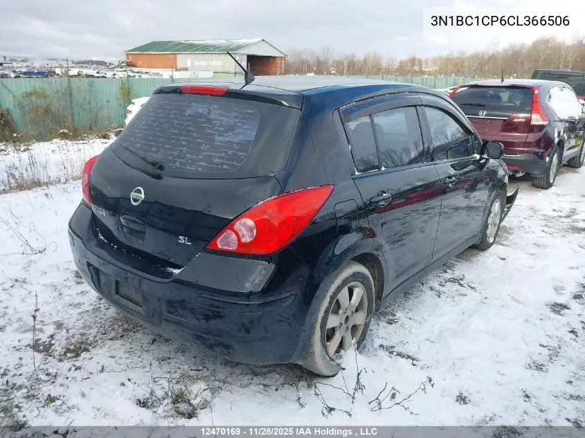 3N1BC1CP6CL366506 2012 Nissan Versa S/Sl