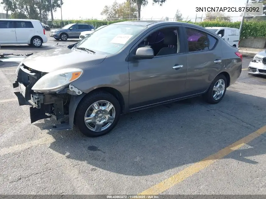 3N1CN7AP2CL875092 2012 Nissan Versa 1.6 Sv