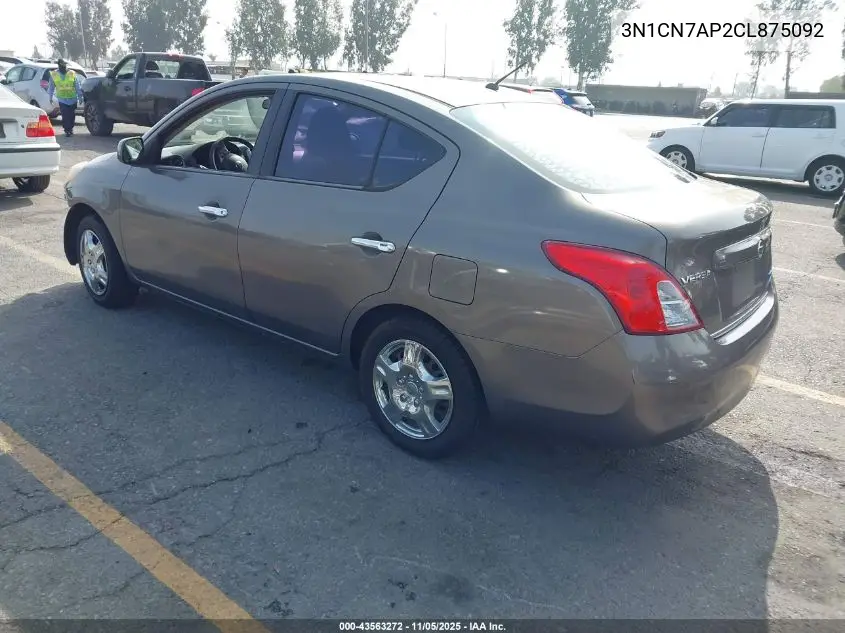 3N1CN7AP2CL875092 2012 Nissan Versa 1.6 Sv