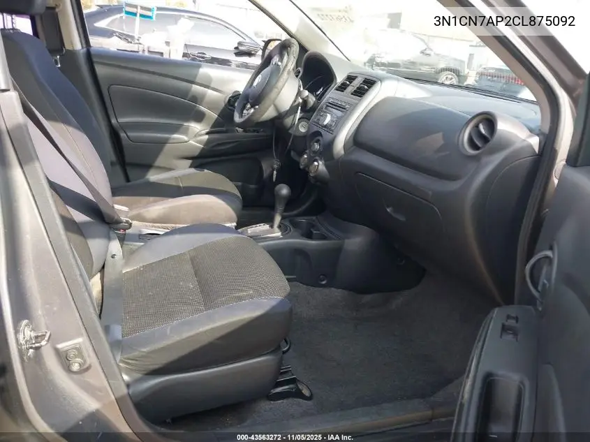 3N1CN7AP2CL875092 2012 Nissan Versa 1.6 Sv