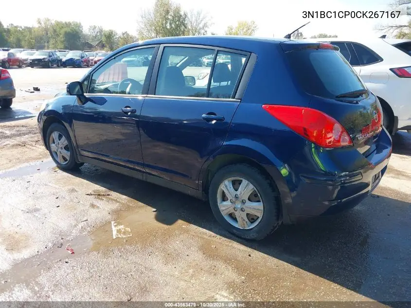 3N1BC1CP0CK267167 2012 Nissan Versa 1.8 S