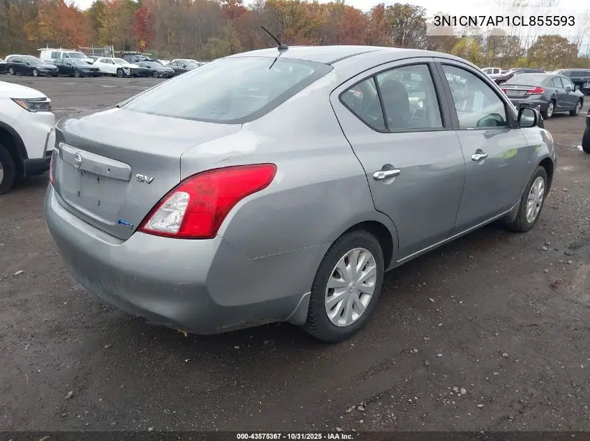 3N1CN7AP1CL855593 2012 Nissan Versa 1.6 Sv