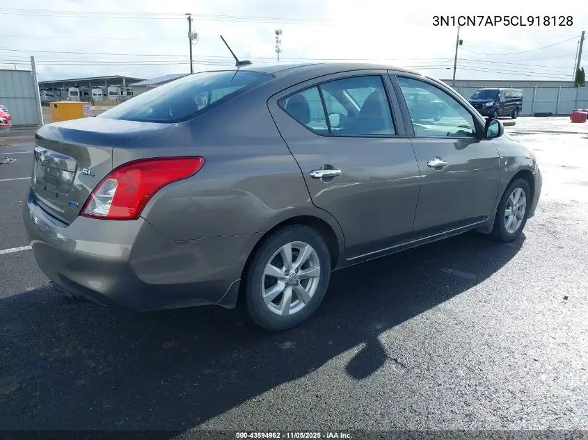 3N1CN7AP5CL918128 2012 Nissan Versa 1.6 Sl