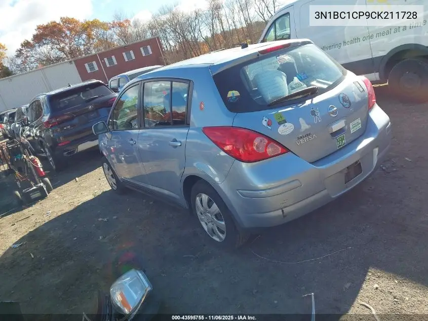 3N1BC1CP9CK211728 2012 Nissan Versa 1.8 S