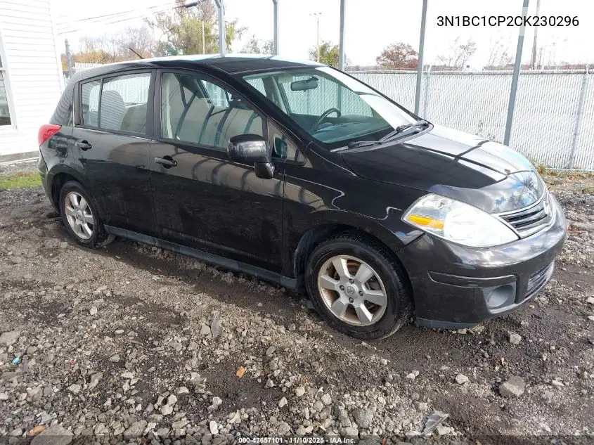 3N1BC1CP2CK230296 2012 Nissan Versa 1.8 S