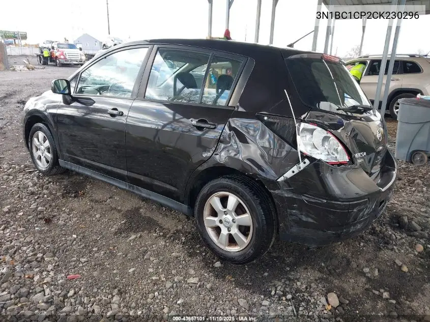 3N1BC1CP2CK230296 2012 Nissan Versa 1.8 S