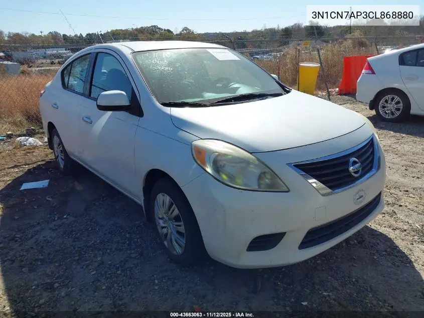 3N1CN7AP3CL868880 2012 Nissan Versa 1.6 Sv