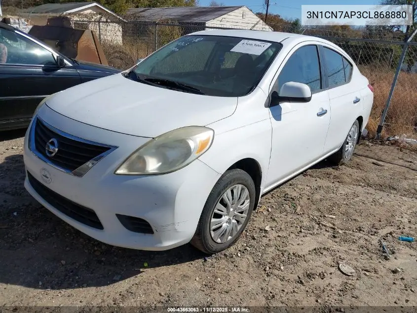 3N1CN7AP3CL868880 2012 Nissan Versa 1.6 Sv
