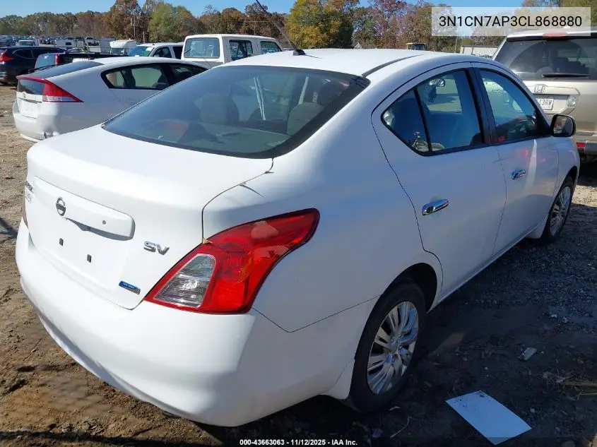 3N1CN7AP3CL868880 2012 Nissan Versa 1.6 Sv
