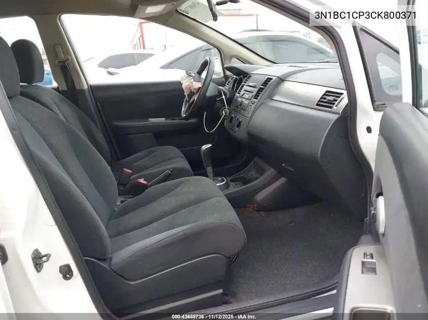 3N1BC1CP3CK800371 2012 Nissan Versa 1.8 S