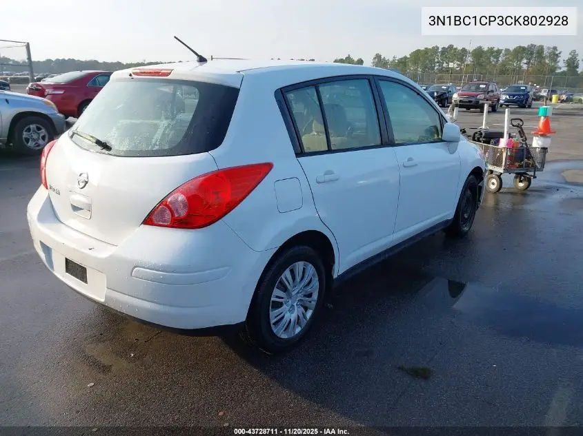 3N1BC1CP3CK802928 2012 Nissan Versa 1.8 S