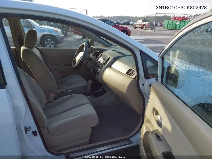 3N1BC1CP3CK802928 2012 Nissan Versa 1.8 S